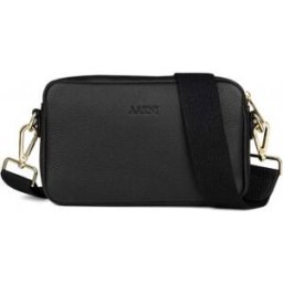 Aarni Crossbody -Väska - Svart, Guld Dragkedja