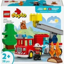 Lego Stad 10473 Brandbil, Brandslang Och Räddare
