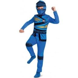 JAKKS Pacific Lego Ninjago Jay Fancy-Dräkt, 7-8 År, 127-136 Cm