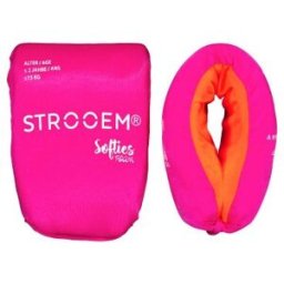 Armpuffar Softe's rosa/oranga - Strooem (Storlek: 0-2 år)