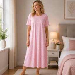 Nattlinne dam rosa - Amalia (Storlek: L)