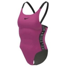 Baddräkt dam fastback one piece rosa - Nike (Storlek: 32)
