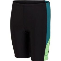 Badbyxor barn jammer svart/grön - Speedo (Storlek: 128 cl = 8 år)