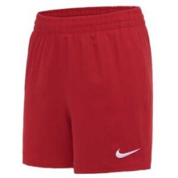Badshorts barn 4" volley shorts ess röd - Nike (Storlek: M)