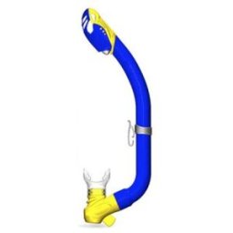 Snorkel barn dry top blå/gul med visselpipa - SeaPro