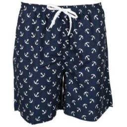 Badshorts till mindre barn marin med vit ankare (Storlek: 86/92 cl)