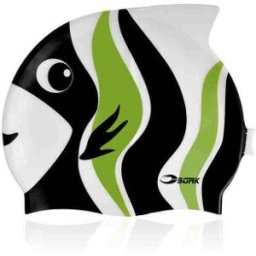 Badmössa barn fisk svart/vit/grön - Soak