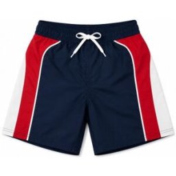 Badshorts barn marin/röd/vit (Storlek: 86/92 cl)