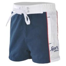 Badshorts barn vit/blå (Storlek: 86/92 cl)