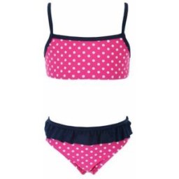 Bikini barn rosa prickig (Storlek: 98/104 cl)