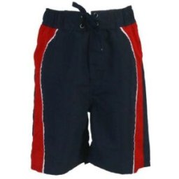 Badshorts barn marin/röd/vit (Storlek: 134/140 cl)