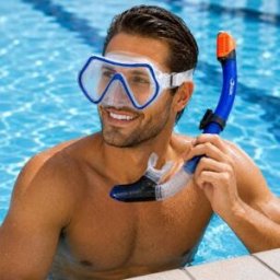 Mask and snorkel Deep Blue Explorer - Soak