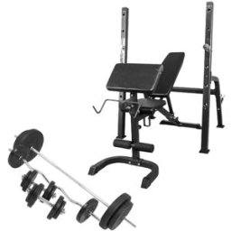 Gorilla Sports Skivstångsställningspaket BLACK 100kg