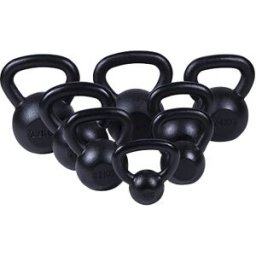 Gorilla Sports Kettlebell Massive BLACK 4-32kg - 4kg