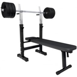 Gorilla Sports Bänkpress BLACK Skivstång 38kg