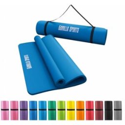 Gorilla Sports Träningsmatta Deluxe Yogamatta 190x60cm - Lila