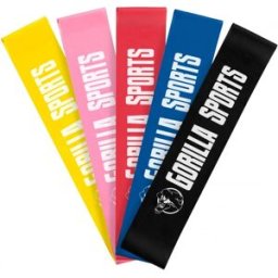 Gorilla Sports Gummiband Kort 50cm - Blått - 0,8mm