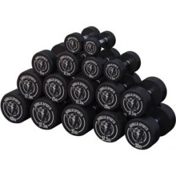 Gorilla Sports Hantlar GS Gummi 2,5-40kg - 2,5kg