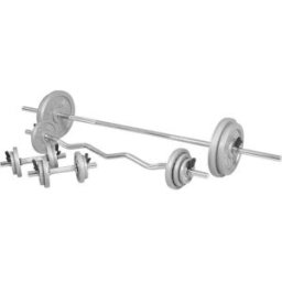 Gorilla Sports Skivstång Curlstång Hantlar IRON 108kg