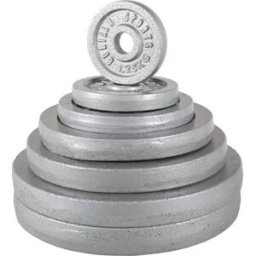 Gorilla Sports Viktskivor IRON Silver 31mm 0,5kg-30kg - 2,5kg