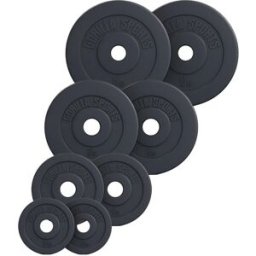 Gorilla Sports Viktskivor BASIC Cement 51mm 2x2,5-2x15kg - 2x5kg