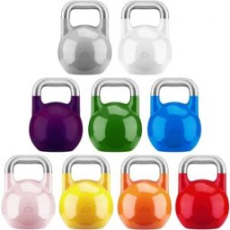 Gorilla Sports Kettlebell Competition Pro 8-40kg - Grå - 36kg