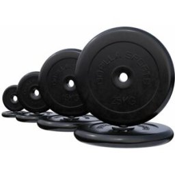 Gorilla Sports Viktskivor GUMMI Gjutjärn 1,25–25kg - 2.5kg