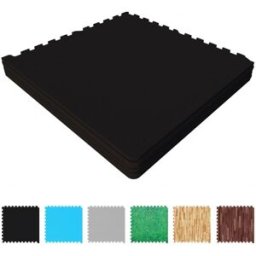 Gorilla Sports Gymgolv Träningsgolv Gymmatta Set 6 - Mörk Parkett