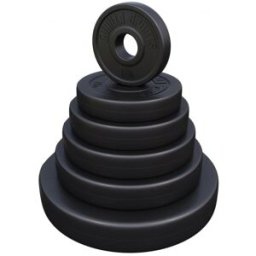 Gorilla Sports Viktskivor BASIC 51mm Cement 1,25kg-15kg - 15kg
