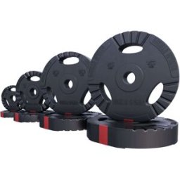 Gorilla Sports Viktskivor PRO 51mm Trigrip 1,25-15kg - 15kg