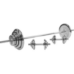 Gorilla Sports Skivstång Hantlar CHROME 100kg