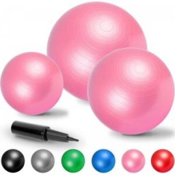 Gorilla Sports Fitnessboll Yogaboll Pilatesboll - Blå 65cm