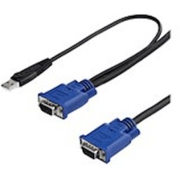 StarTech.com 10 ft Ultra Thin USB VGA 2-in-1 KVM Cable - VGA KVM