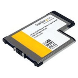 StarTech.com 2 Port Flush Mount ExpressCard 54mm SuperSpeed USB