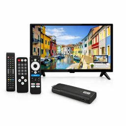 19 tum 12 volt HD TV LS13 för husbils, husvagn PALCO 12v / 230v med Google TV 4K Stick paket