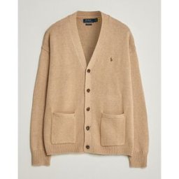 Polo Ralph Lauren Cotton Cardigan Camel Melange