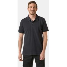 Helly Hansen Men's Crew Polo Pique Grå S Black SvartS