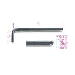 Insexnyckel vinklad med kula 1,5mm