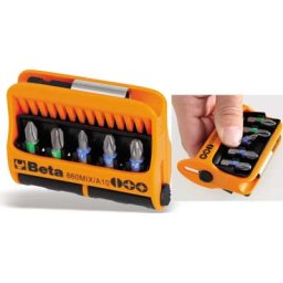 Bitssats MIX 10st, bitshållare m magnet
