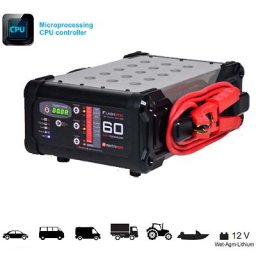 Batteriladdare FlashMem 60A 6 m kablar