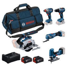 Verktygsset Blå Bosch professional 18V GSR GDX GKS GOP GST GBA GA