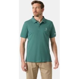 Helly Hansen Men's Messina Graphic Fitted Polo Grön 2XL Washed Navy Marinblå2XL