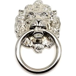 Härligt Hemma Handtag, Metall, Silver "Lion