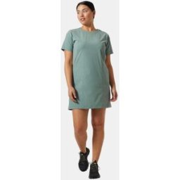 Helly Hansen Dam Tofino Solen Kortärmad Klänning Grön L Ebony GråL