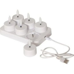 VÃ¤rmeljus STAR T Flamme LED m/laddare