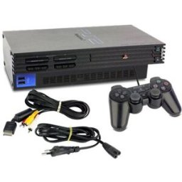 Sony PlayStation 2 Fat (PS2 Fat) inkl. Spel svart 1 Controller Gran Turismo 4