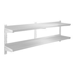 Vägghylla - 2 hyllor - 160 cm