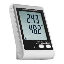 Datalogger - LCD-display - temperatur + luftfuktighet
