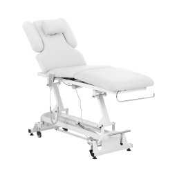 Elektriskt massagebänk - 3 motorer - 300 W - 185 x 67 x 62 - 84 cm - 200 kg - vit