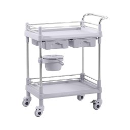 Laboratorievagn - 2 hyllor vardera 53 x 38 x 14 cm - 2 lådor - 40 kg